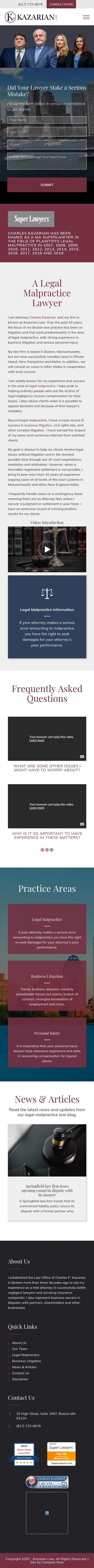 Charles P. Kazarian, Esq. - Boston MA Lawyers