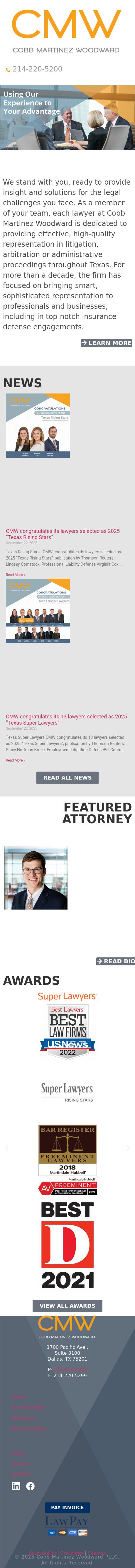 Cobb Martinez Woodward PLLC - Dallas TX Lawyers