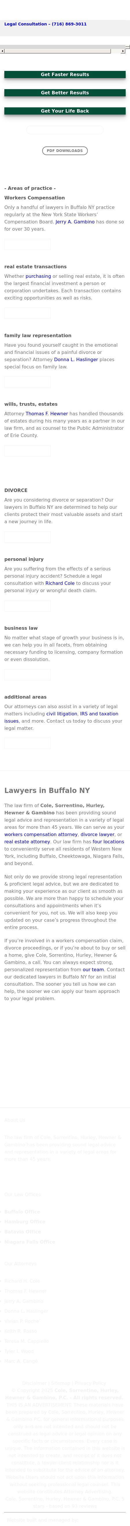 Cole, Sorrentino, Hurley, Hewner & Gambino, P.C. - Hamburg NY Lawyers