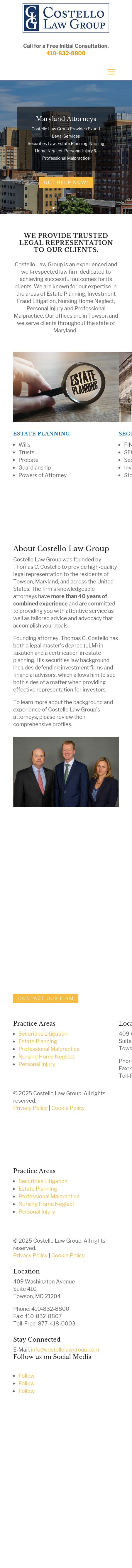 Costello Law Group - Towson MD Lawyers