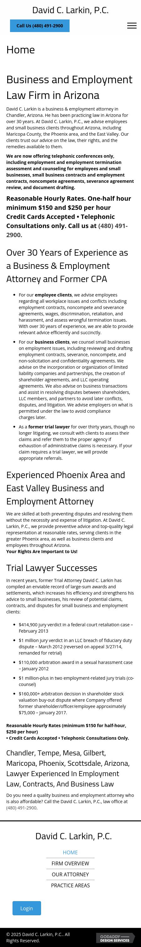 David C. Larkin, P.C. - Tempe AZ Lawyers