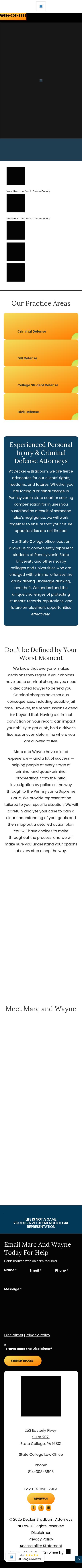 Decker Bradburn, Attorneys at Law - State College PA Lawyers