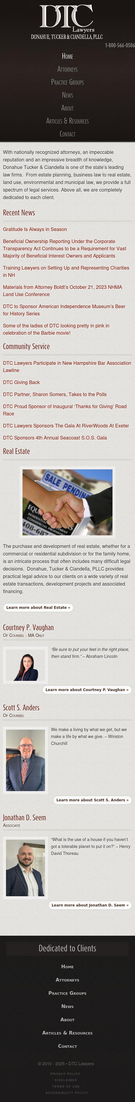 Donahue Tucker & Ciandella PLLC - Exeter NH Lawyers