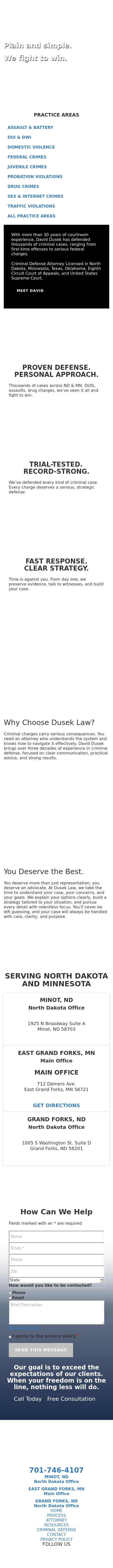 Dusek Law - East Grand Forks MN Lawyers