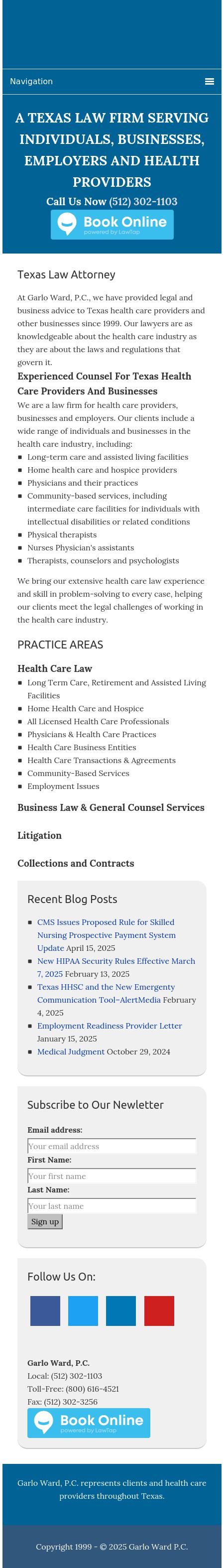 Garlo Ward, P.C. - Lakeway TX Lawyers