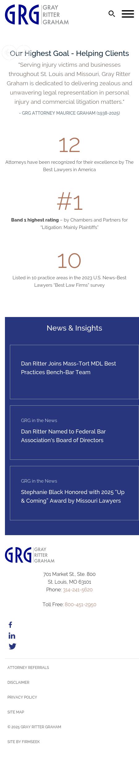 Gray, Ritter & Graham, P.C. - St. Louis MO Lawyers