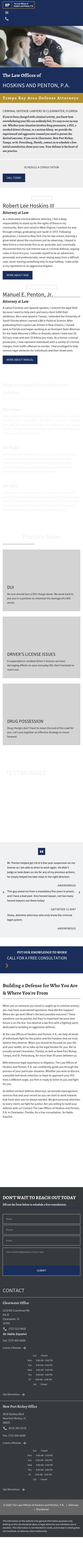 Hoskins & Penton, P.A. - New Port Richey FL Lawyers