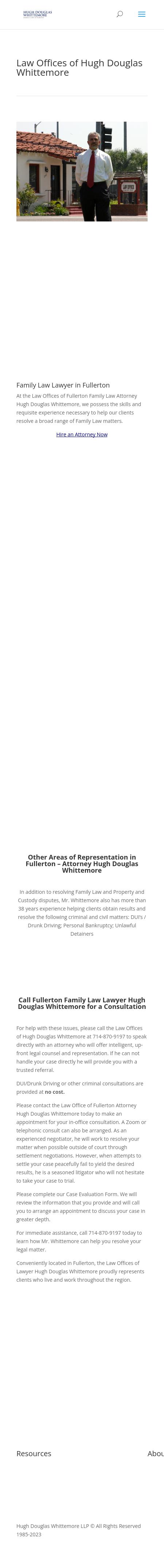 Hugh Douglas Whittemore - Fullerton CA Lawyers