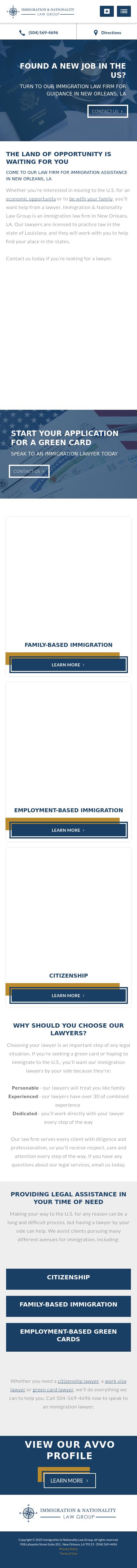 Immigration & Nationality Law Group - New Orleans LA Lawyers