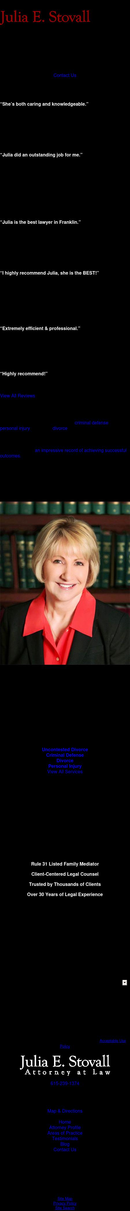 Julia Stovall, Attorney at Law - Franklin TN Lawyers
