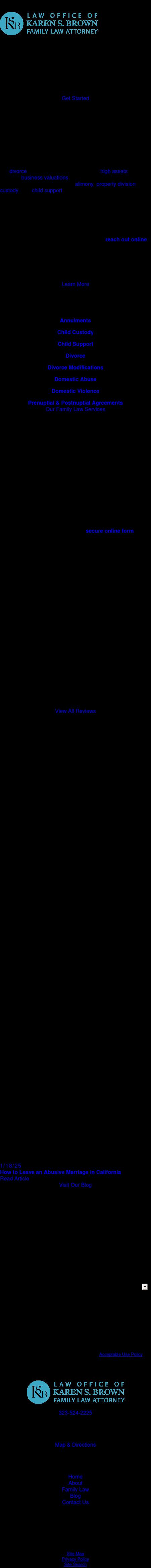 Law Office of Karen S. Brown, CFLS - Los Angeles CA Lawyers