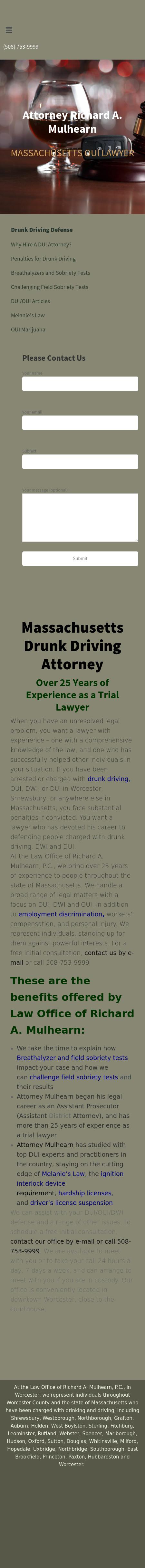 Law Office of Richard A. Mulhearn, P.C. - Worcester MA Lawyers