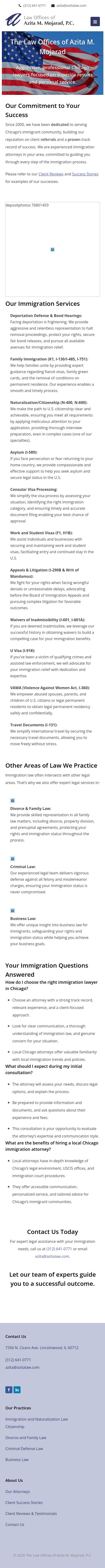 Law Offices of Azita M. Mojarad, P.C. - Chicago IL Lawyers