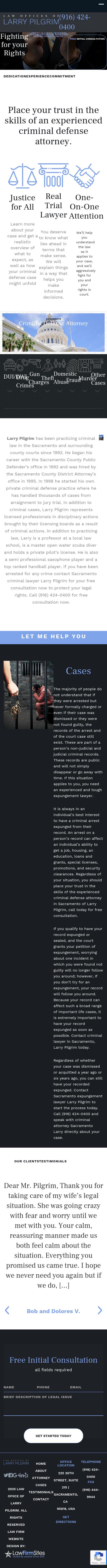 Law Offices of Larry Pilgrim - Sacramento CA Lawyers