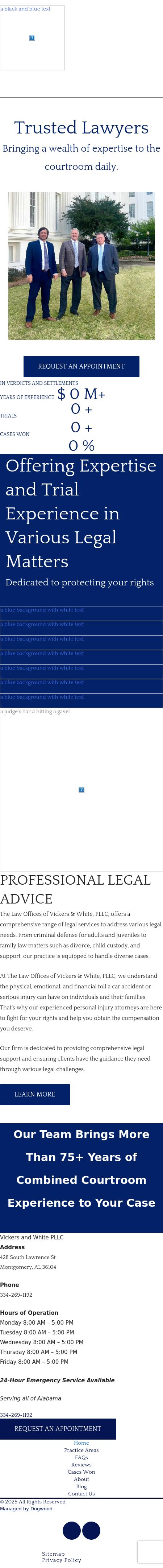 Law Offices of Vickers & White, PLLC - Montgomery AL Lawyers