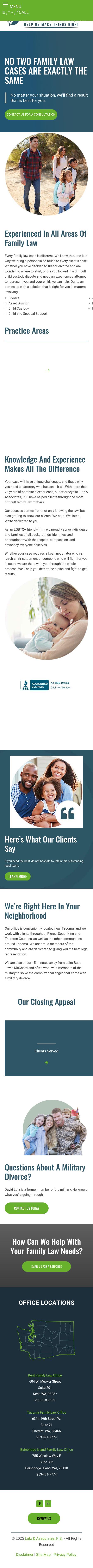 Lutz Law Offices, P.S. - Tacoma WA Lawyers