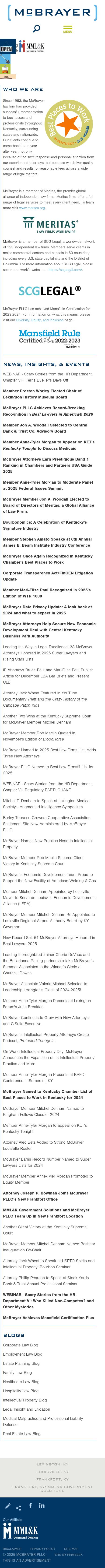 McBrayer, McGinnis, Leslie & Kirkland, PLLC - Frankfort KY Lawyers