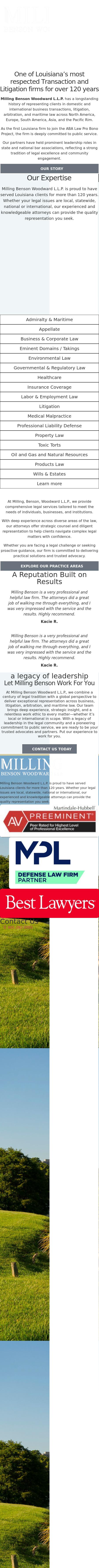 Milling Benson Woodward  LLP - New Orleans LA Lawyers