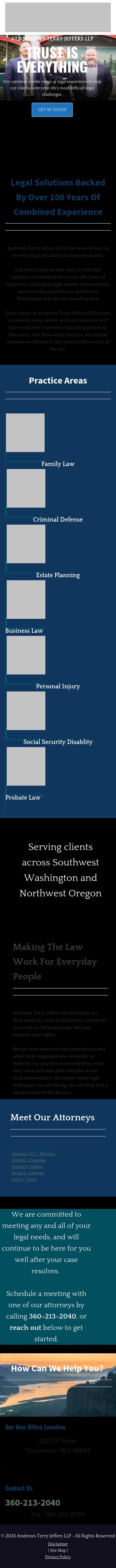 Morse Bratt Andrews & Foster PLLC - Vancouver WA Lawyers