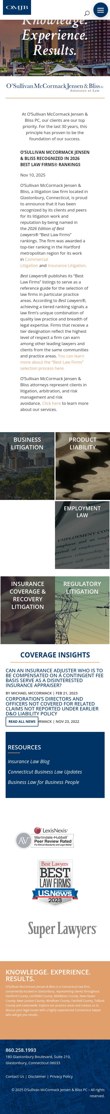 O'Sullivan McCormack Jensen & Bliss, PC. - Wethersfield CT Lawyers