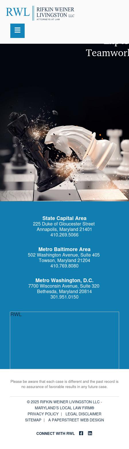 Rifkin, Weiner, Livingston, Levitan & Silver, LLC - Upper Marlboro MD Lawyers