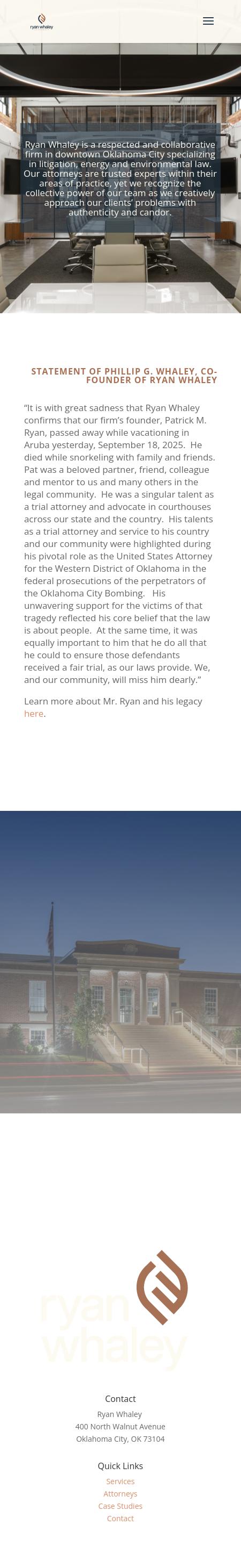 Ryan Whaley Coldiron Shandy PLLC - Oklahoma City OK Lawyers