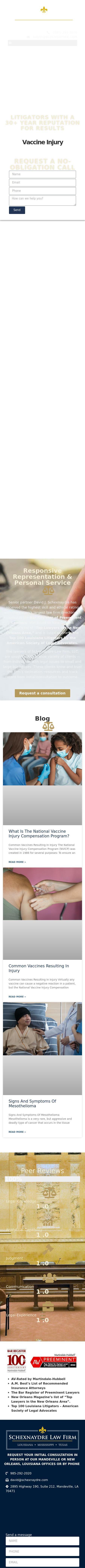 Schexnaydre Law Firm, LLC - Mandeville LA Lawyers