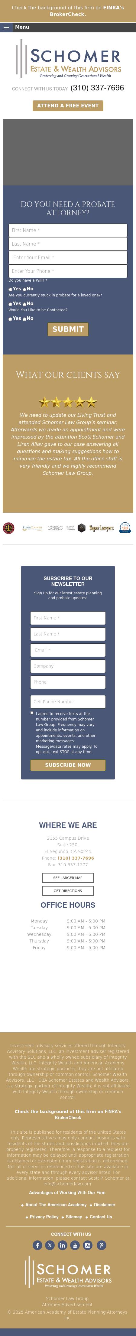 Schomer Law Group - El Segundo CA Lawyers