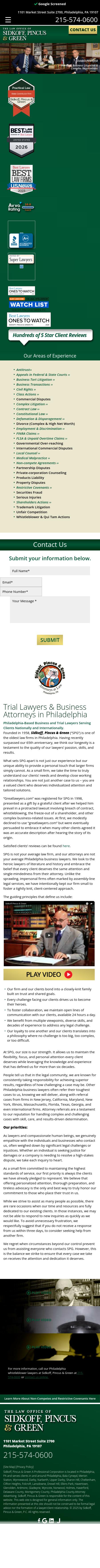 Sidkoff Pincus & Green - Philadelphia PA Lawyers