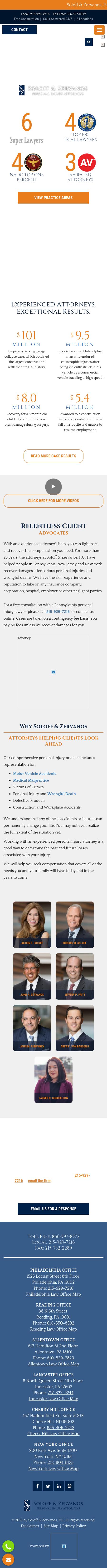 Soloff & Zervanos, P.C. - Philadelphia PA Lawyers