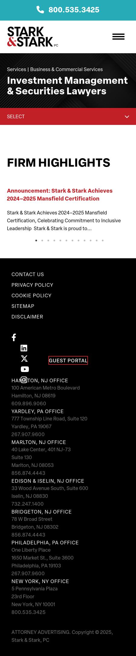 Stark & Stark Attorneys at Law - Lawrenceville NJ Lawyers