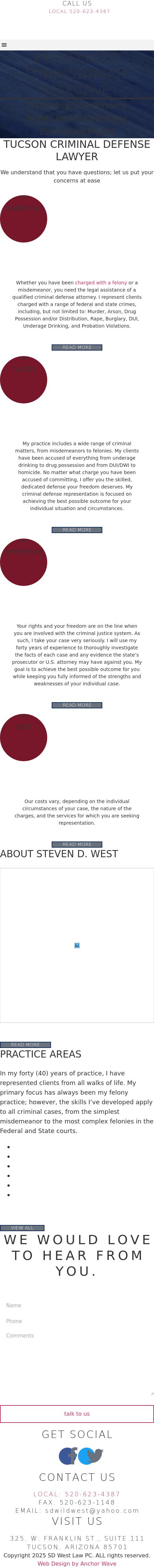 Steven D. West, Attorney at Law - Tucson AZ Lawyers