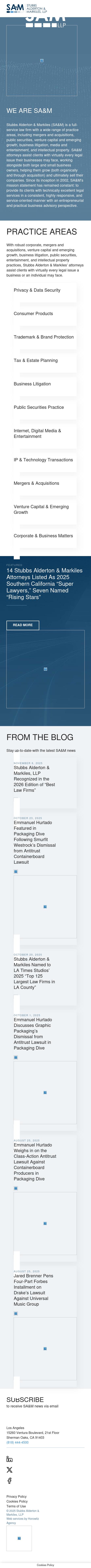 Stubbs Alderton & Markiles, LLP - Sherman Oaks CA Lawyers