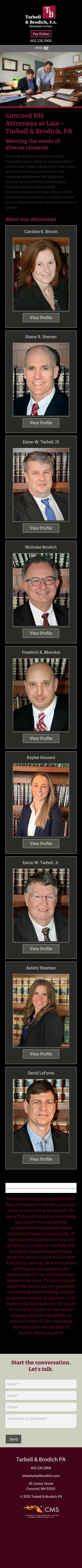 Tarbell Professional Association - Concord NH Lawyers