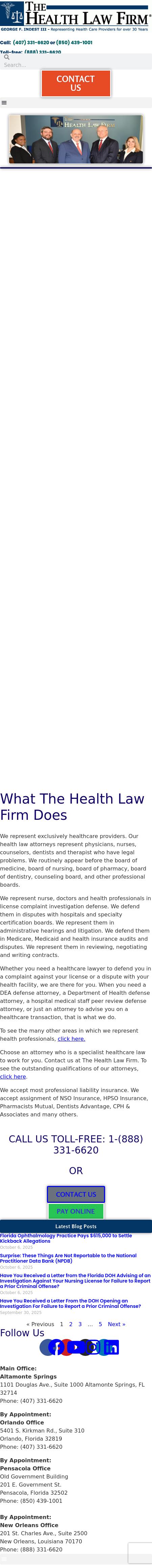 The Health Law Firm - Altamonte Springs FL Lawyers