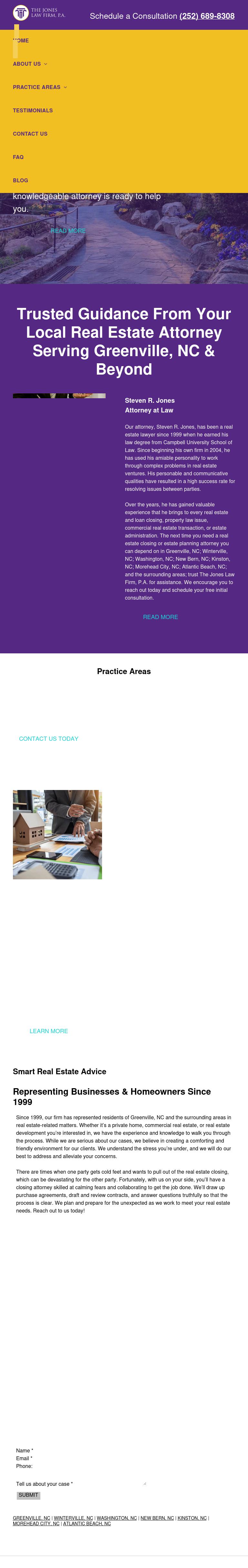 The Jones Law Firm, P.A. - Greenville NC Lawyers