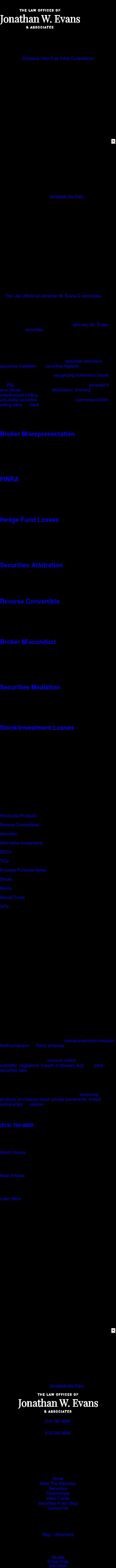 The Law Offices of Jonathan W. Evans & Associates - Studio City CA Lawyers