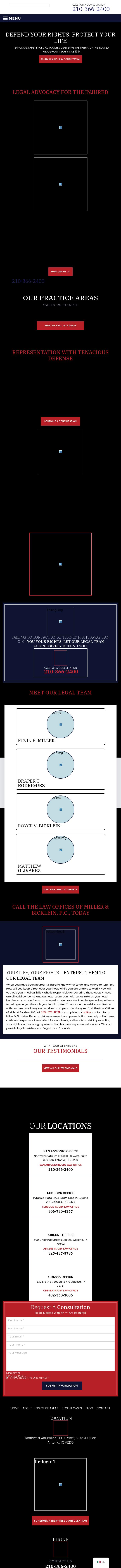 The Law Offices of Miller & Bicklein - Lubbock TX Lawyers