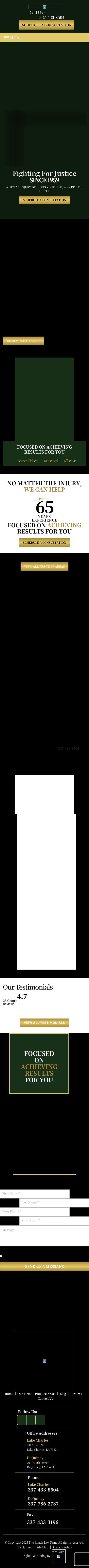 The Roach Law Firm - Lake Charles LA Lawyers