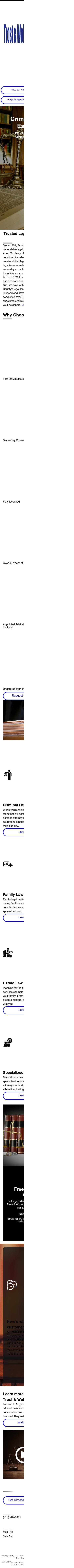 Trost and Wolfer, PC, Attorneys at Law - Brighton MI Lawyers