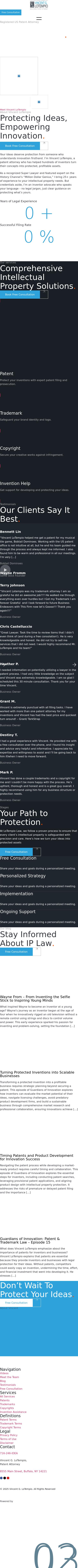 Vincent LoTempio Registered Patent Attorney - Clarence NY Lawyers