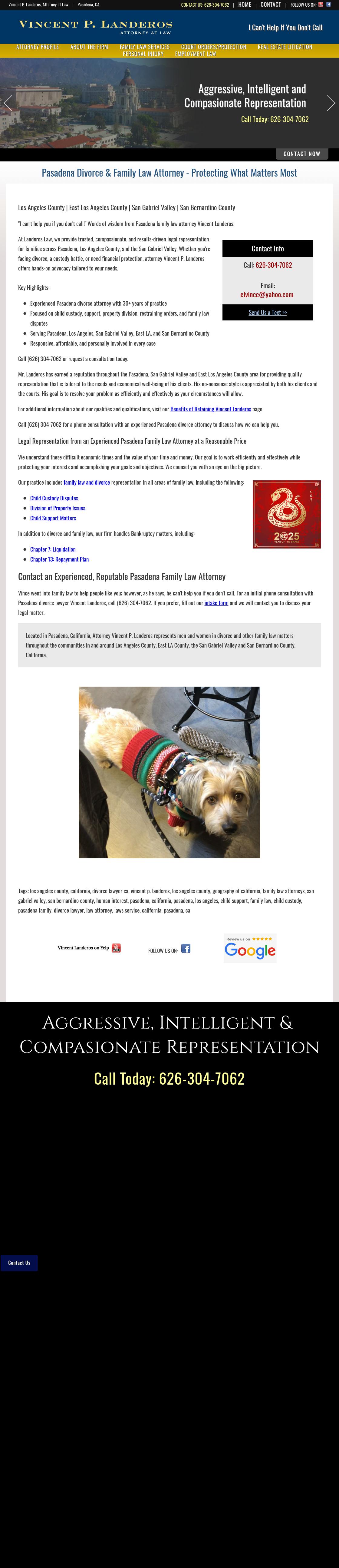 Vincent P. Landeros, Attorney at Law - Cerritos CA Lawyers