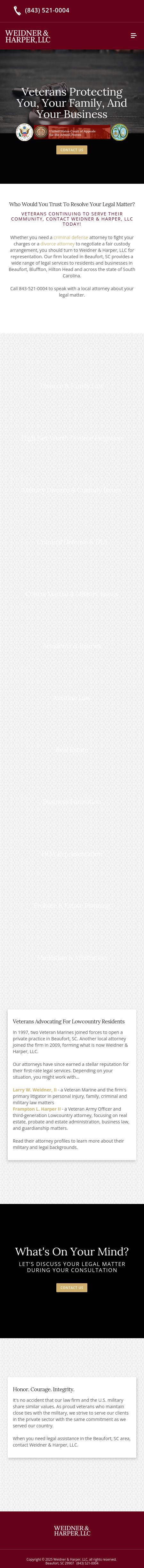 Weidner, Wegmann & Harper, LLC - Beaufort SC Lawyers