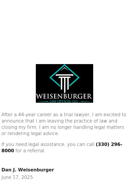 Weisenburger Law Offices, LLC - Ravenna OH Lawyers