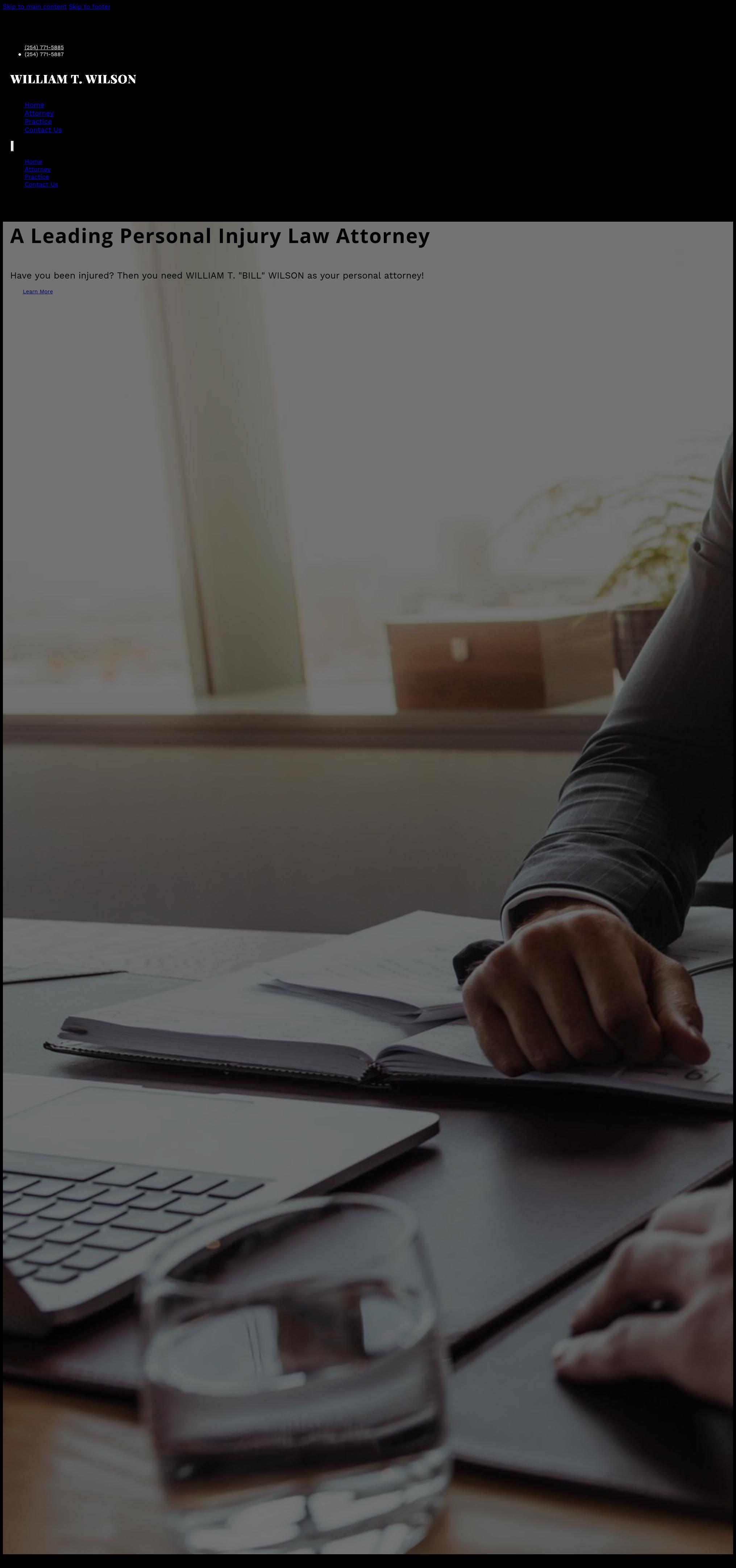 William T. Wilson Attorney & Counselor at Law - Temple TX Lawyers