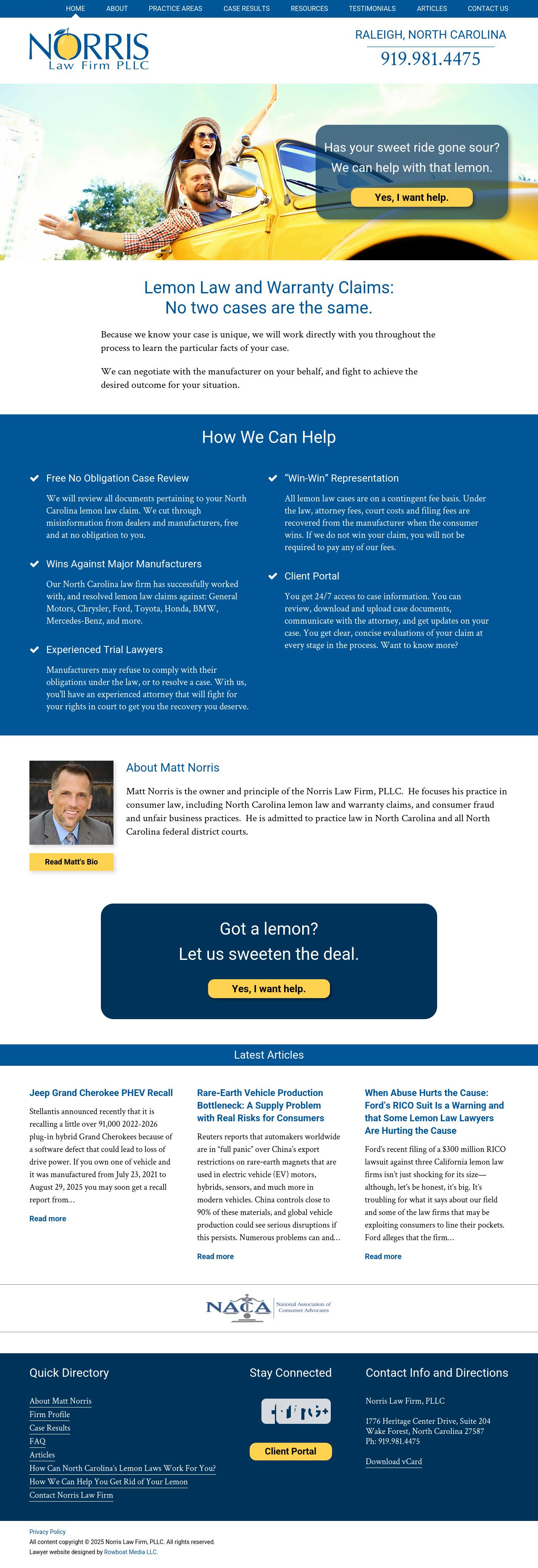 Norris Law Firm, PLLC - Raleigh NC Lawyers