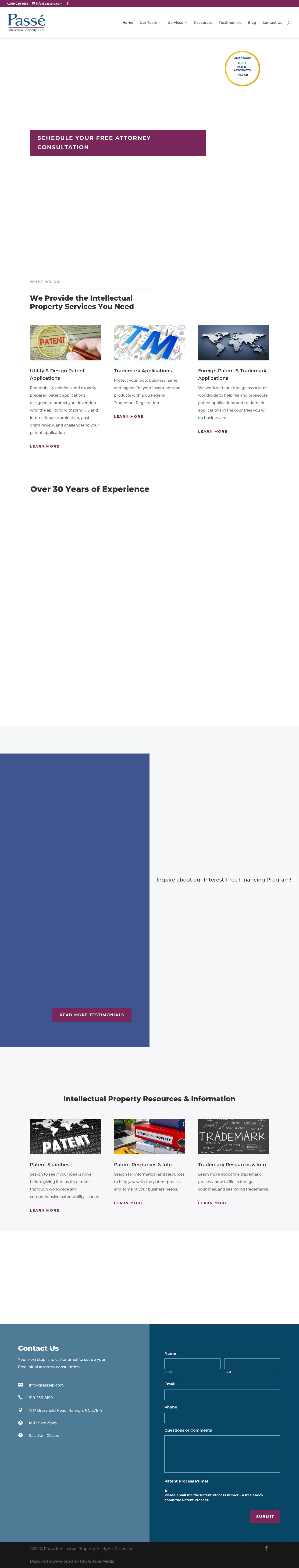 Passe Intellectual Property, LLC - Raleigh NC Lawyers