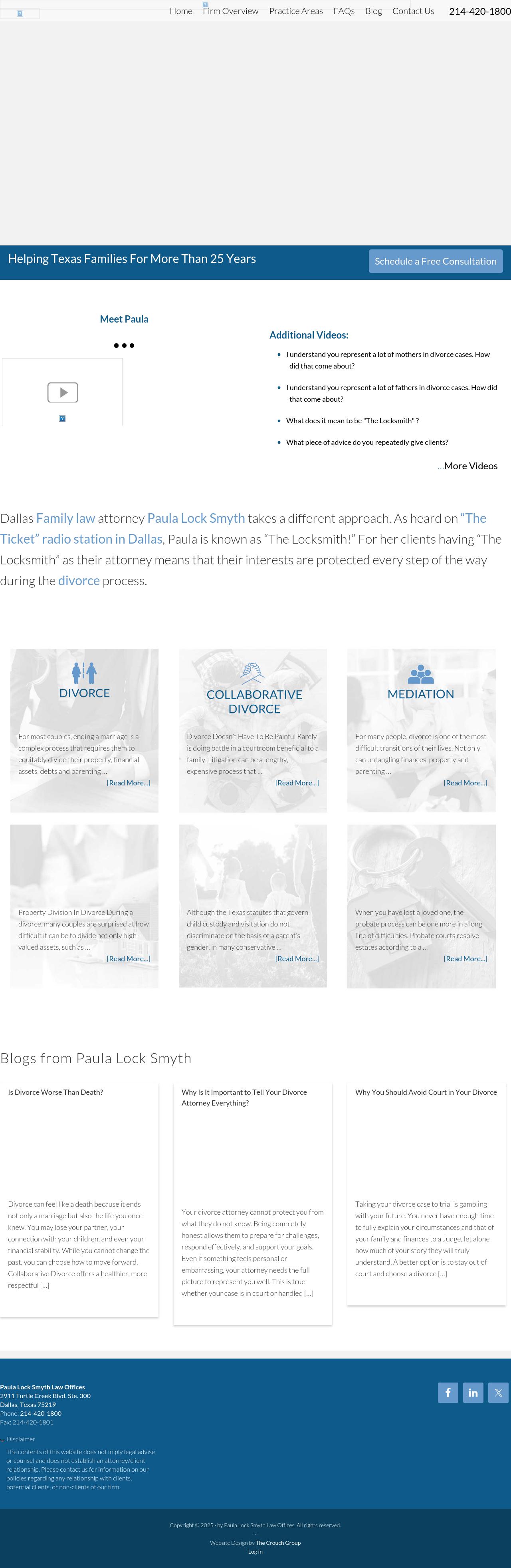 Paula Lock Smyth Law Offices - Dallas TX Lawyers