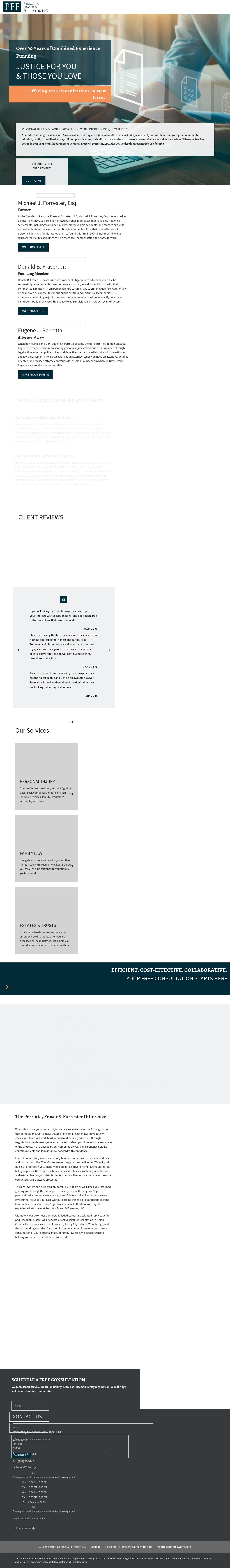 Perrotta, Fraser & Forrester, LLC - Clark NJ Lawyers