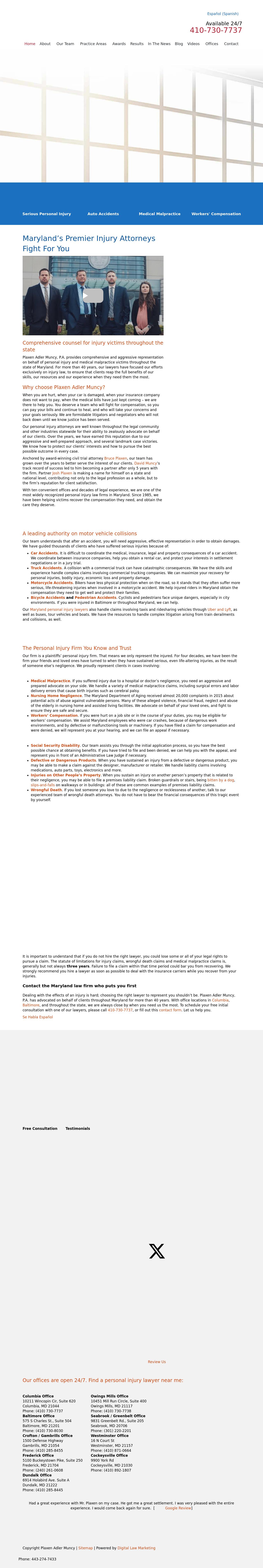 Plaxen & Adler PA - Westminster MD Lawyers